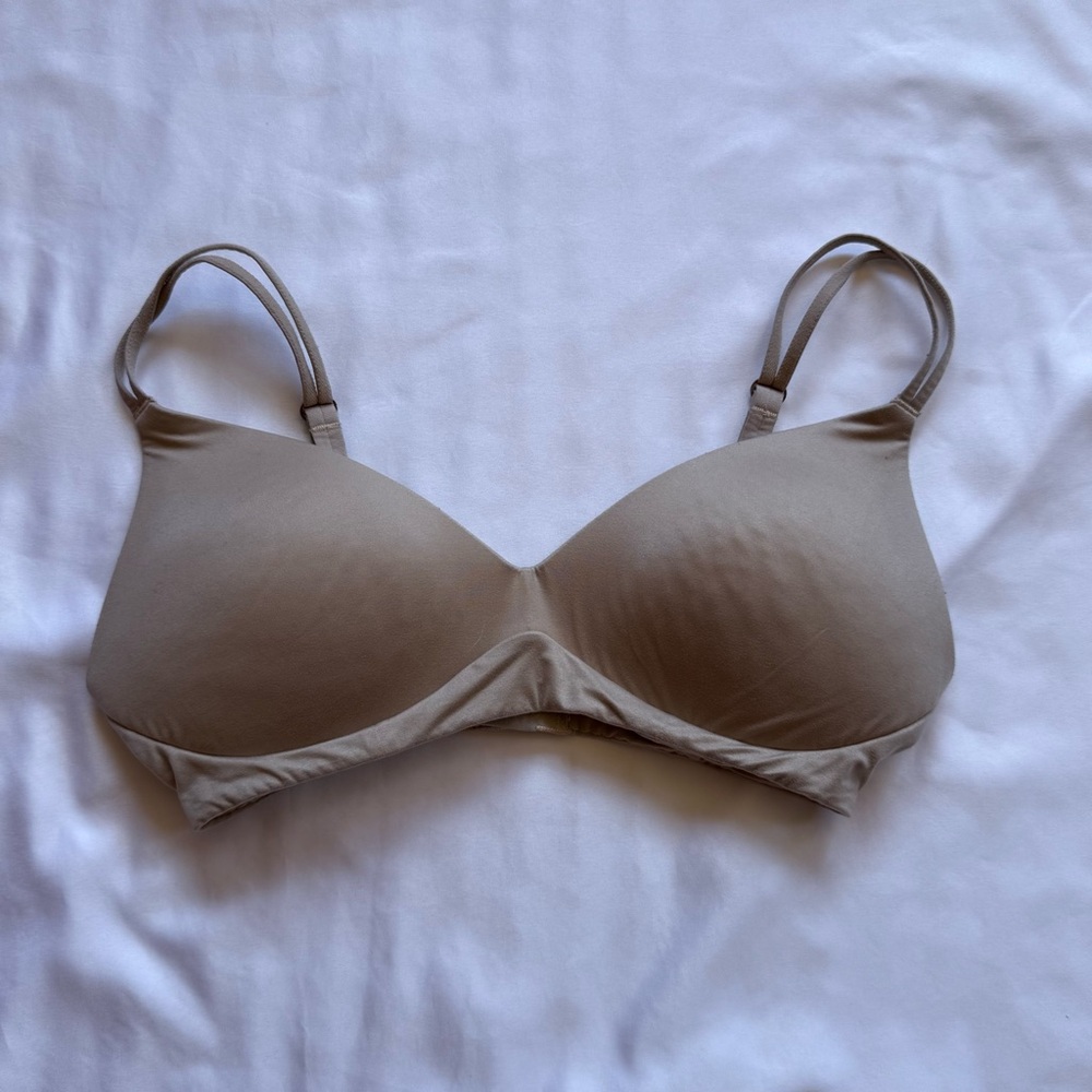 Aerie Tan T-Shirt Bra with Molded Cups